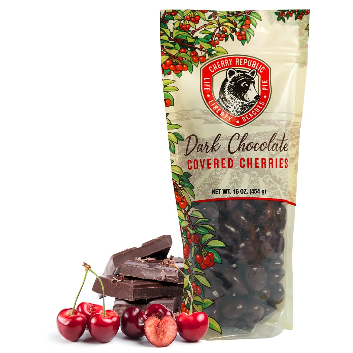 Cherry Republic chocolate cherries with dark coating, ideal snack