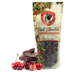 Cherry Republic chocolate cherries with dark coating, ideal snack