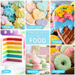 Cherrysea cake decorating idea image shows bold frosting colors