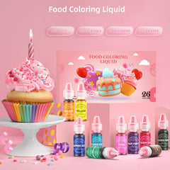 Cherrysea assorted dyes for cookies and cupcakes with rich color