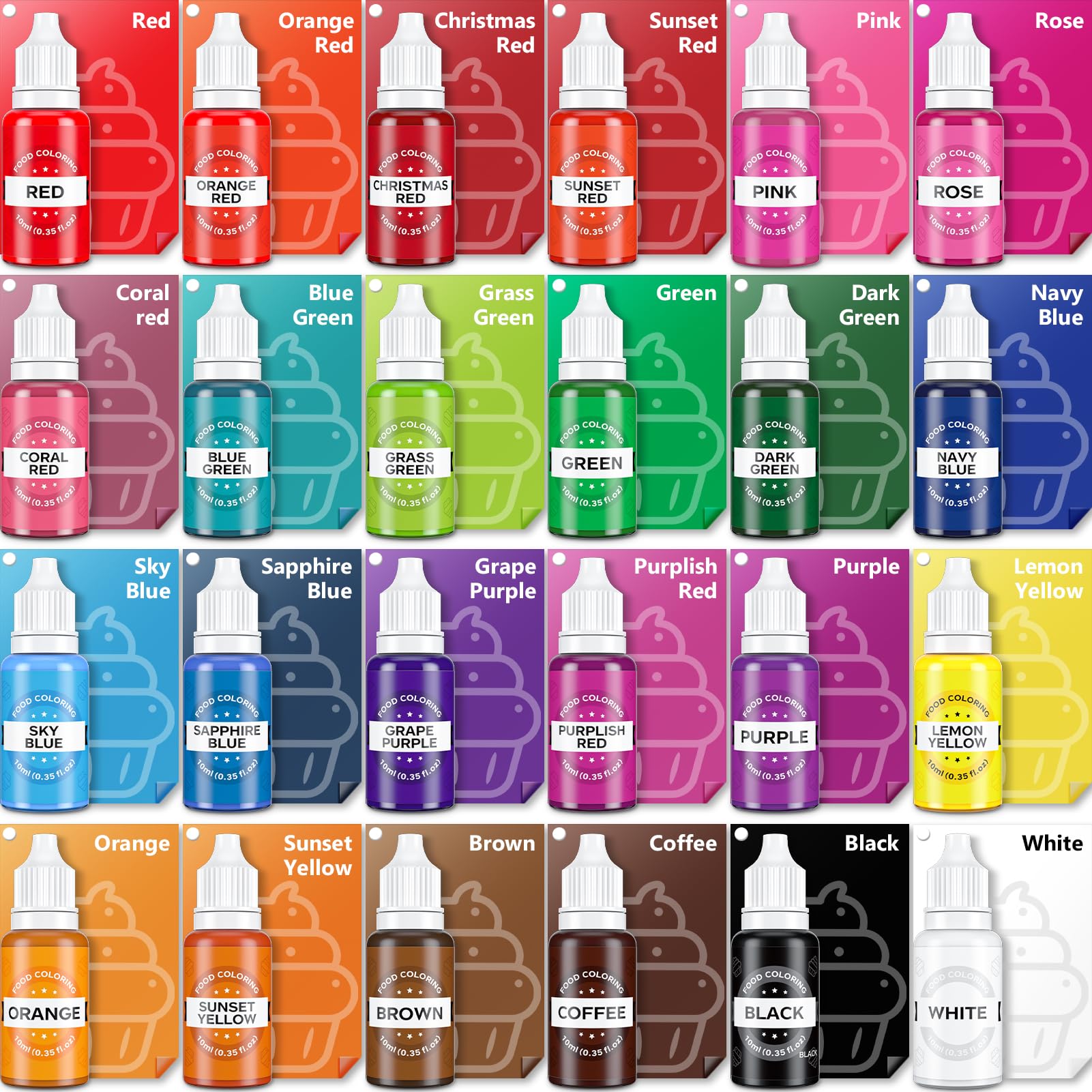 Cherrysea color coloring for Easter eggs, slime, and crafts