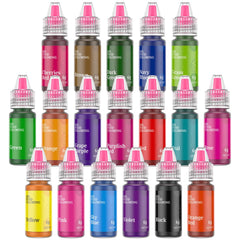 Cherrysea gel food coloring set close-up showing vibrant, consistent colors for baking.