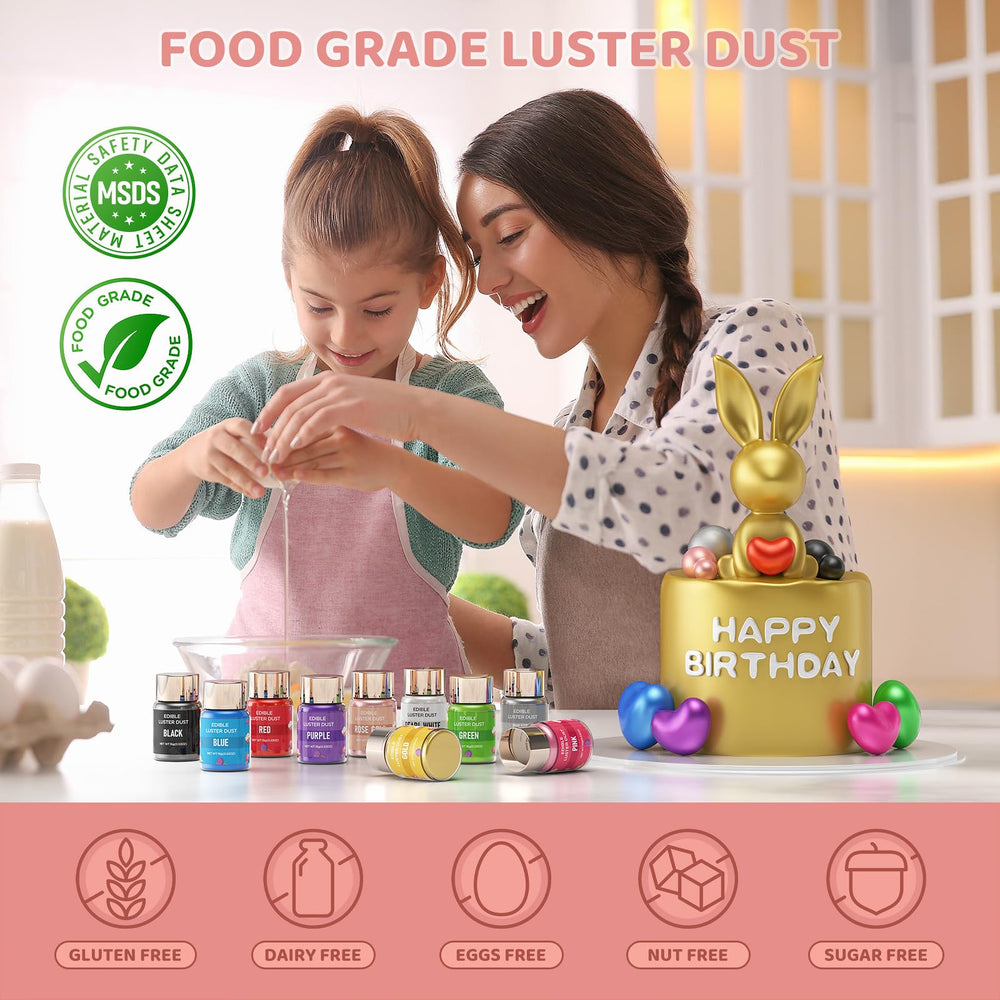 Cherrysea Luster Dust Rose Gold cocktail decoration for drinks