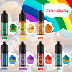 Cherrysea red color bottle adds bold icing color for striking cakes