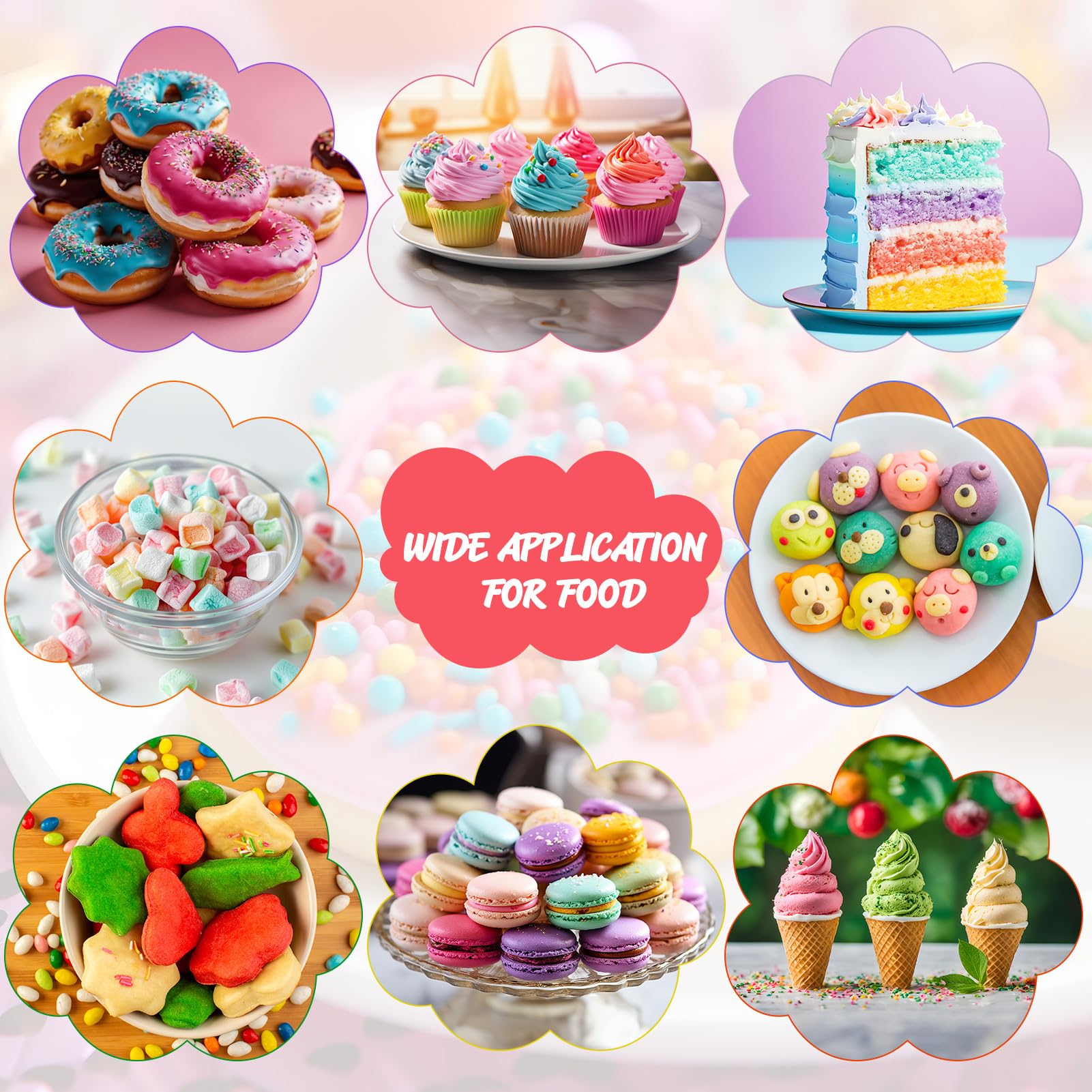 Cherrysea teal color bottle versatile for mermaid desserts and decorations