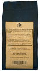 Close-up of Moon Bear beans reveals glossy Vietnamese Arabica.