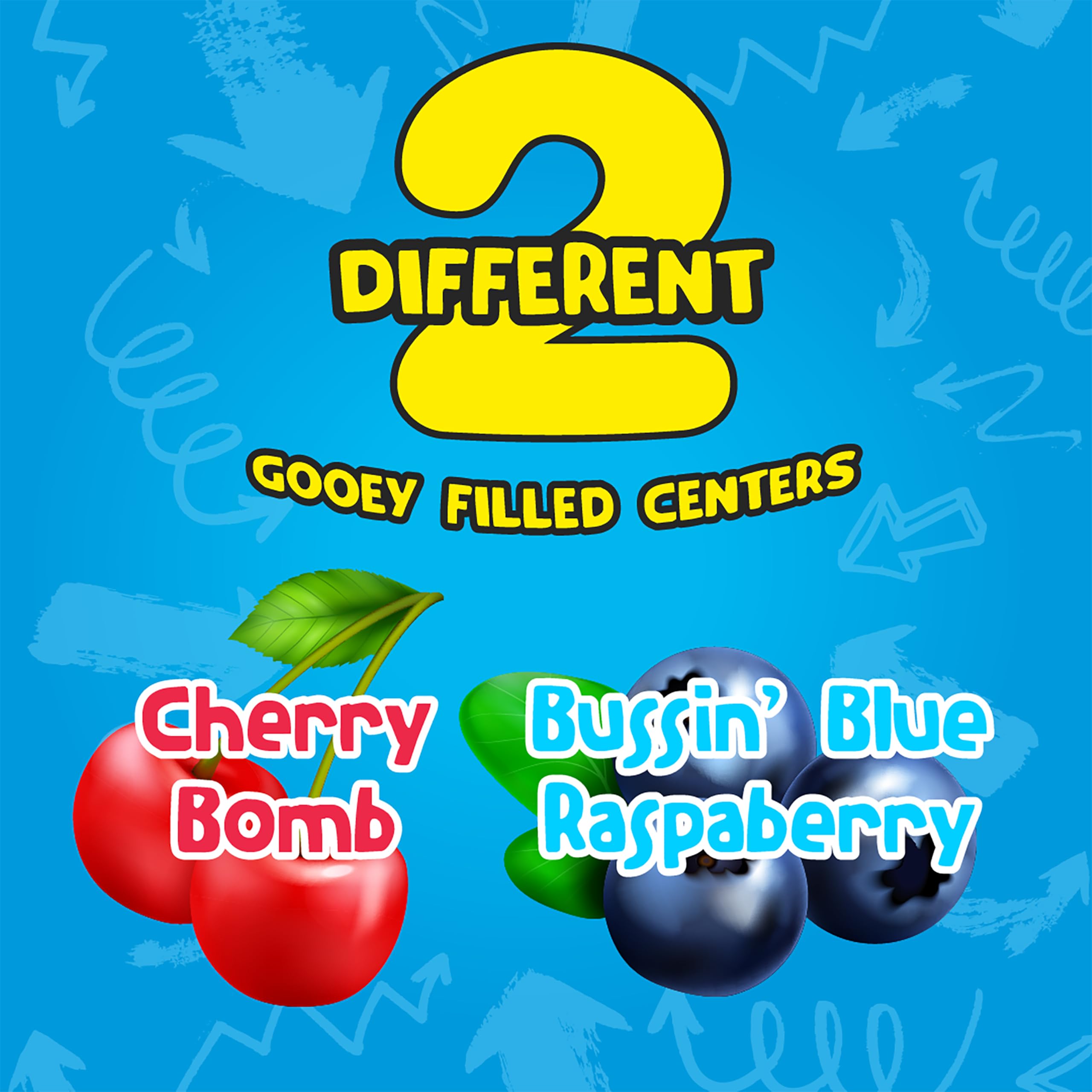 Colorful triple-flavor mix in CHEWZ ME Tangy Turtlz Gummies.