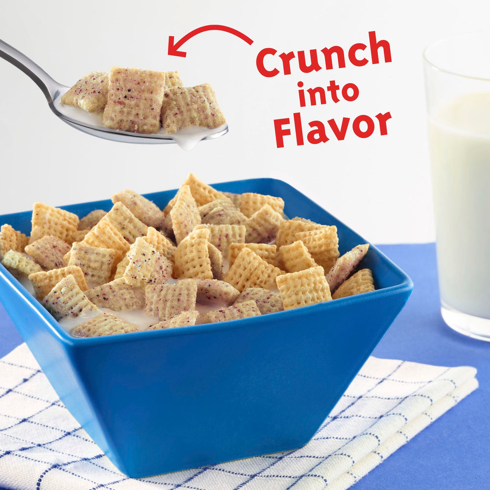 Chex Blueberry Cereal idea box for Muddy Buddies and snacks