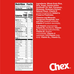 Chex Cinnamon cereal in a bowl with milk, a tasty gluten-free breakfast idea