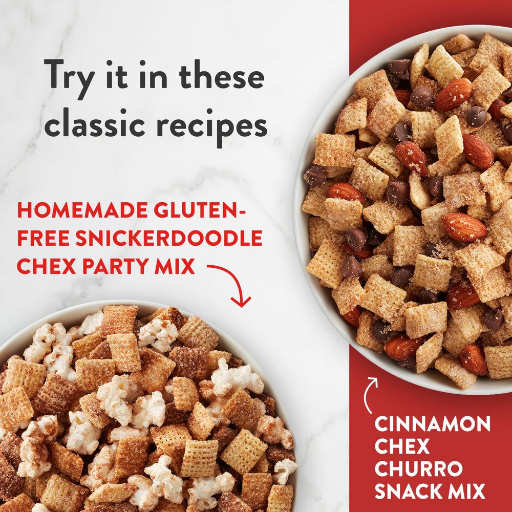 Nutrition panel highlights 12 vitamins and minerals in Cinnamon Chex