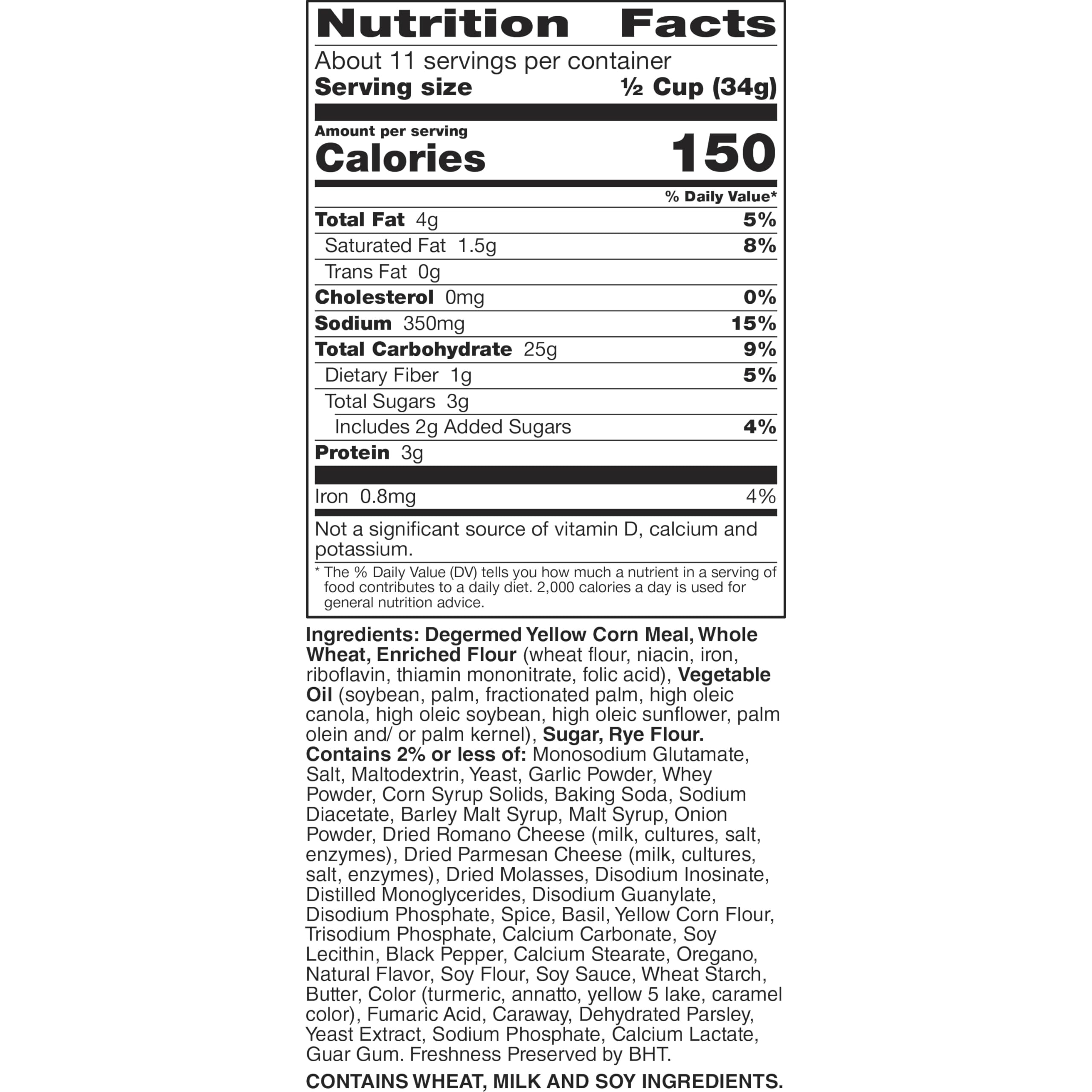 Chex Mix Bold Garlic and Herb round pretzels ideal for party snacking