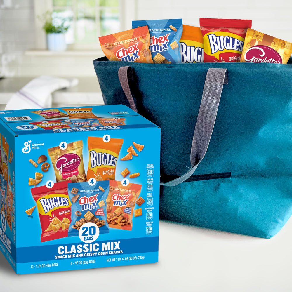 Chex Mix Cheddar snack bag delivers bold cheddar flavor for gatherings.