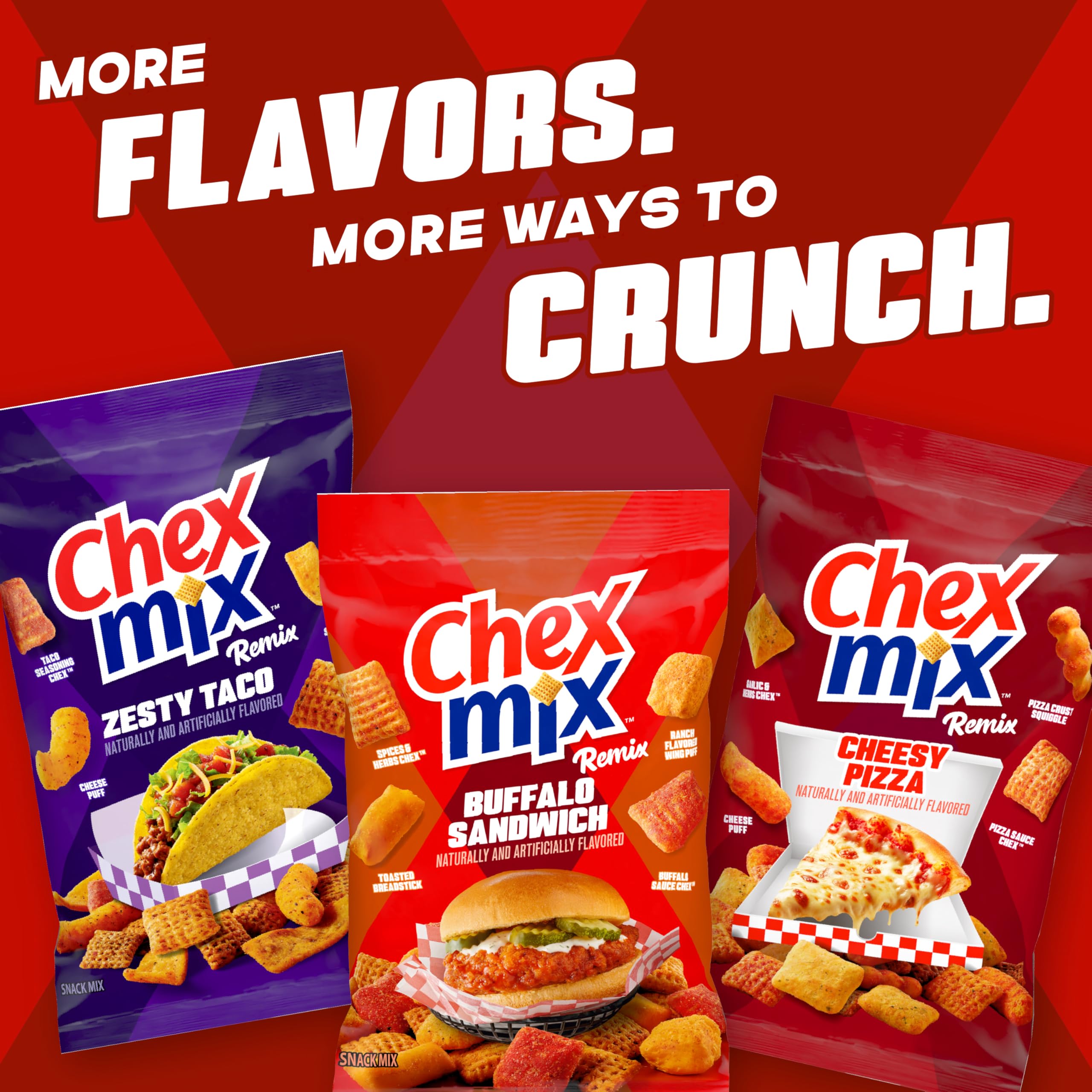 Chex Mix Remix road trip snack pack perfect for travel munching