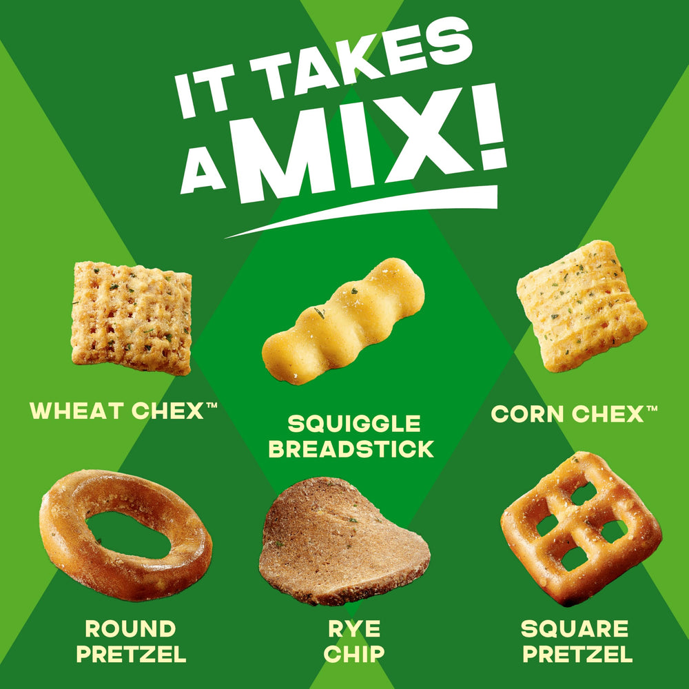 Chex Mix Sour Cream and Onion seasoning close-up
