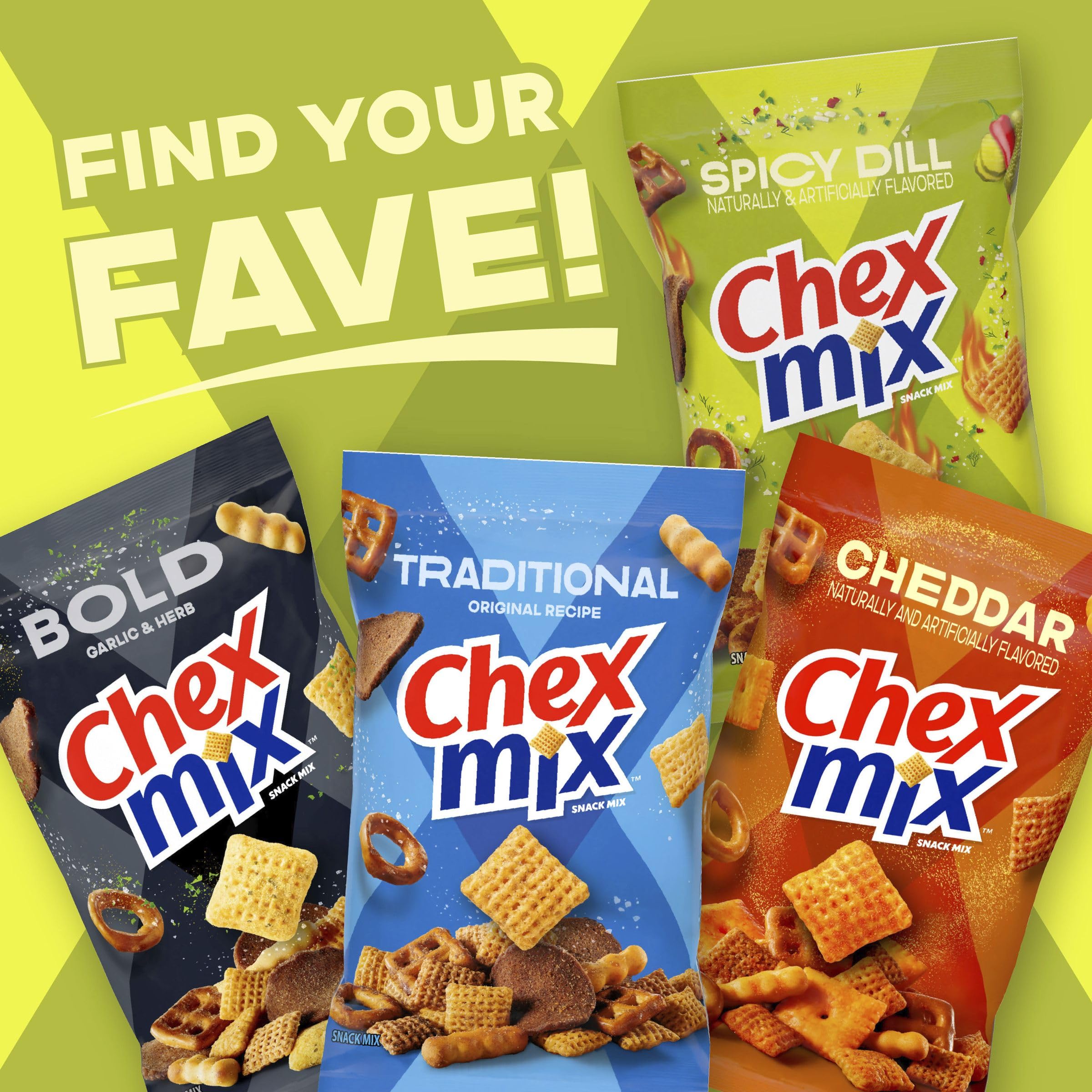Chex Mix Spicy Dill 8 oz pack is ideal for on-the-go munching.