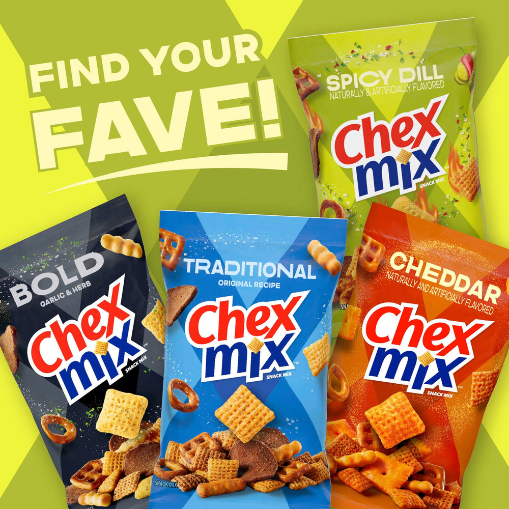 Chex Mix Spicy Dill 8 oz pack is ideal for on-the-go munching.