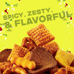 Chex Mix Spicy Dill squiggle breadsticks create playful shapes