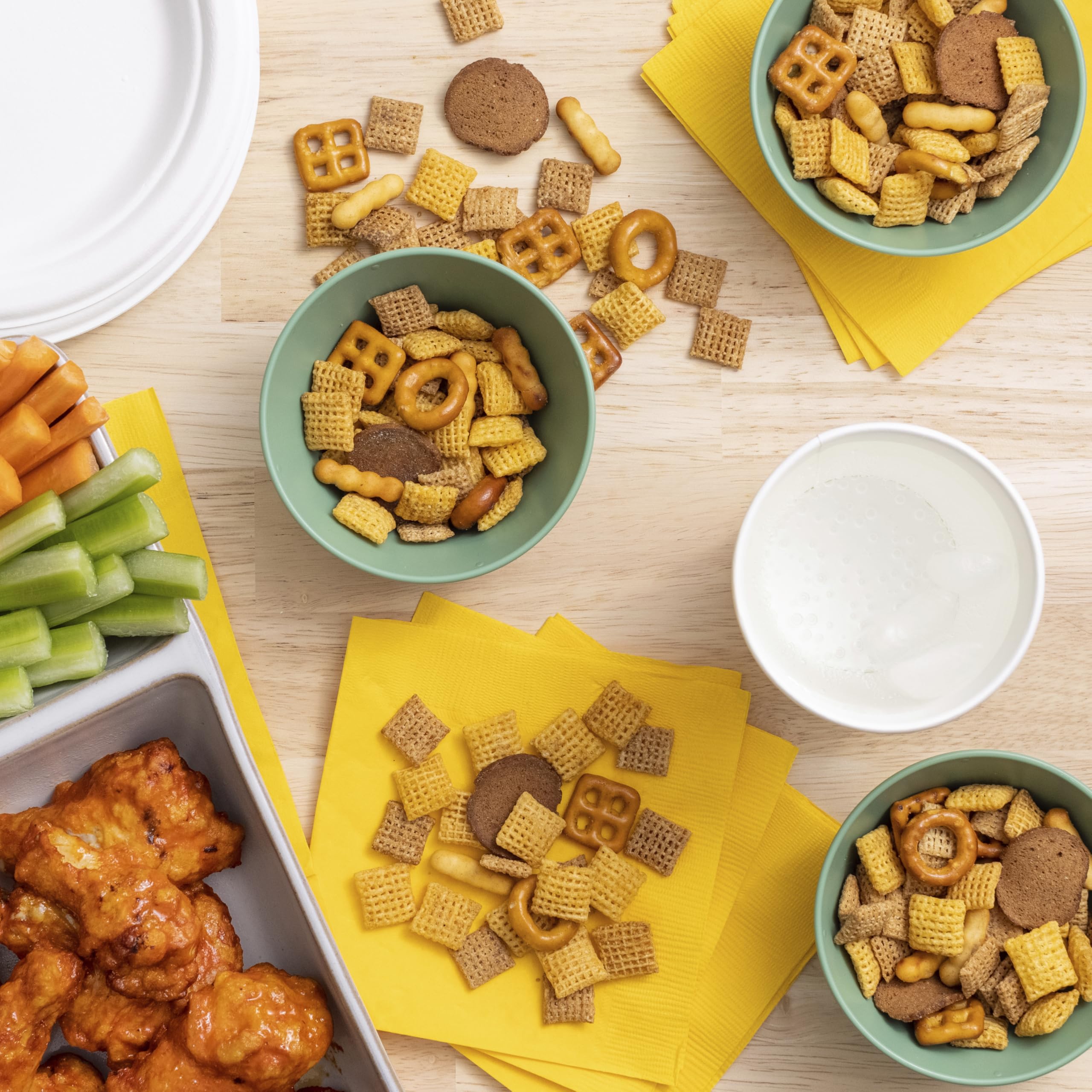 Chex Mix Traditional bulk 60-bag pack on display