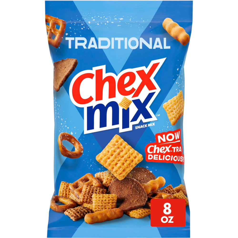 Chex Mix Traditional Original Recipe crunchy bites ideal for sharing at gatherings.