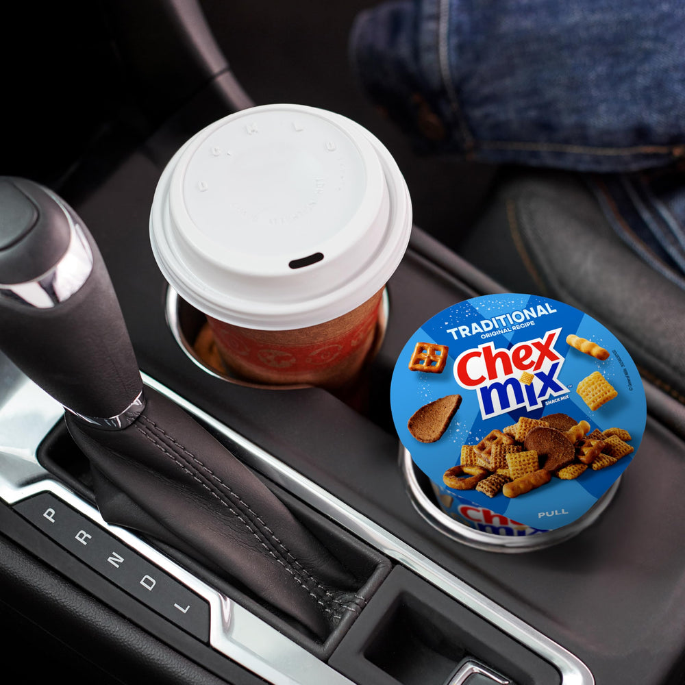 Chex Mix pantry-stash snack cup for quick cravings