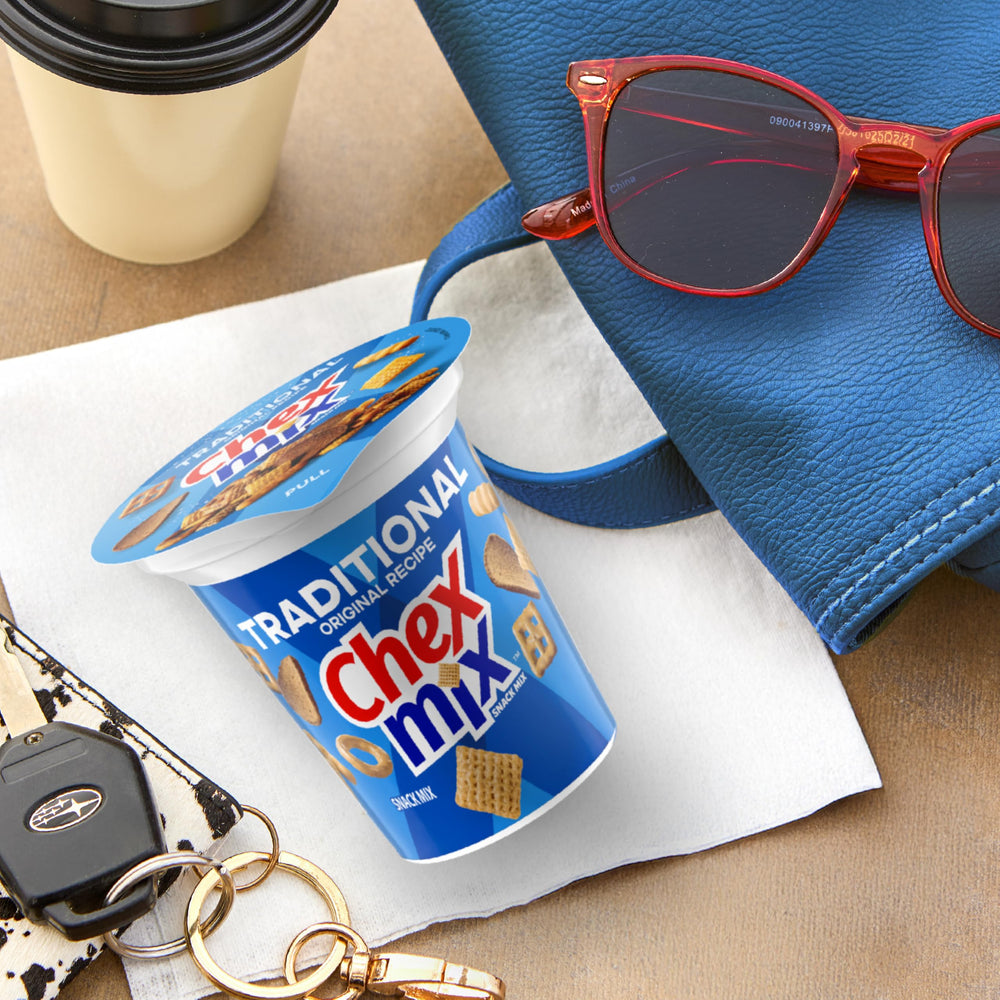 Chex Mix Traditional road-trip snack keeps hands busy with flavorful variety