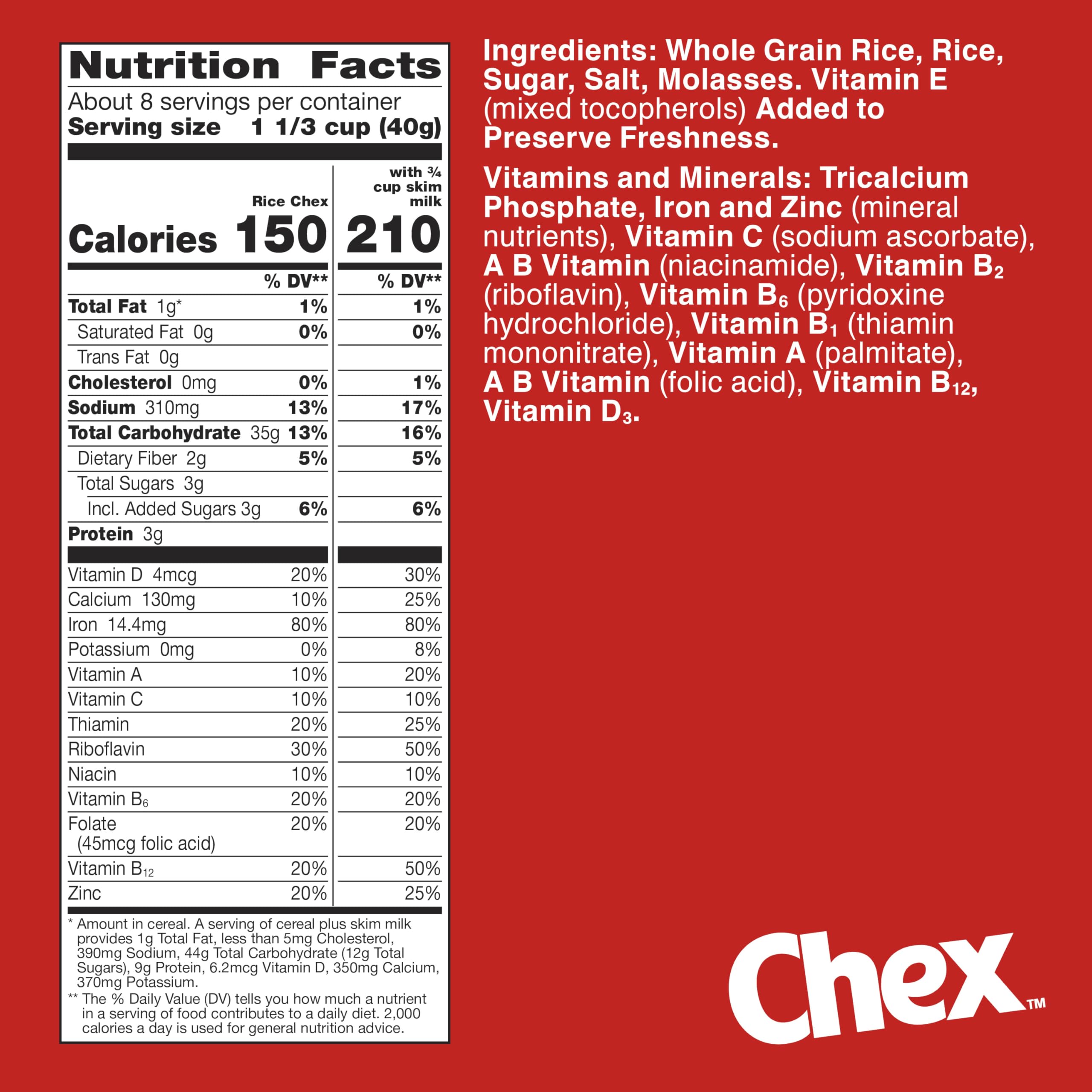 Chex Rice Cereal bowl with milk highlighting quick versatile breakfast