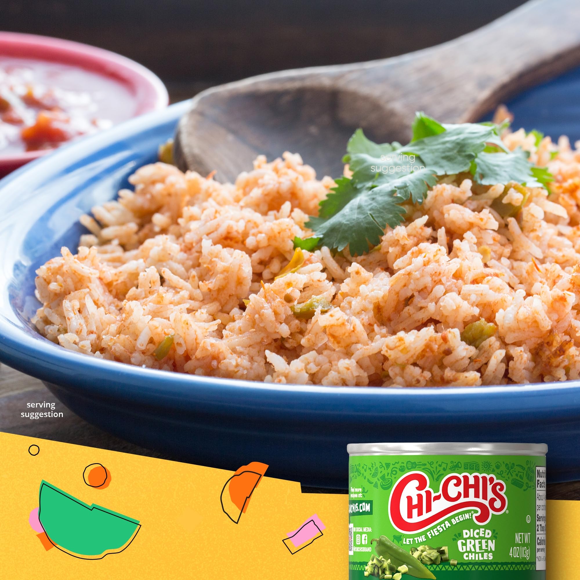 Pantry-ready CHI-CHI'S Diced Green Chiles as a versatile staple.