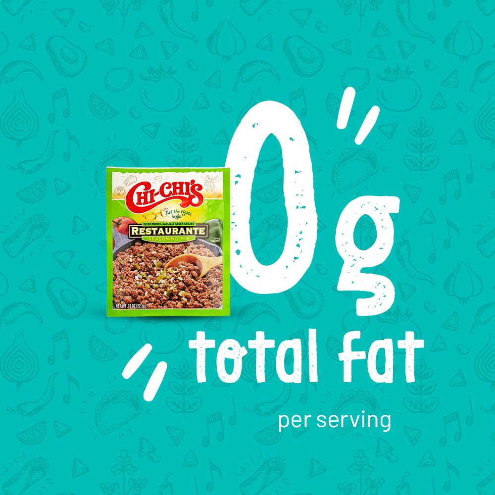 Chi Chi's Fiesta measuring spoon closeup emphasizes precise seasoning control.