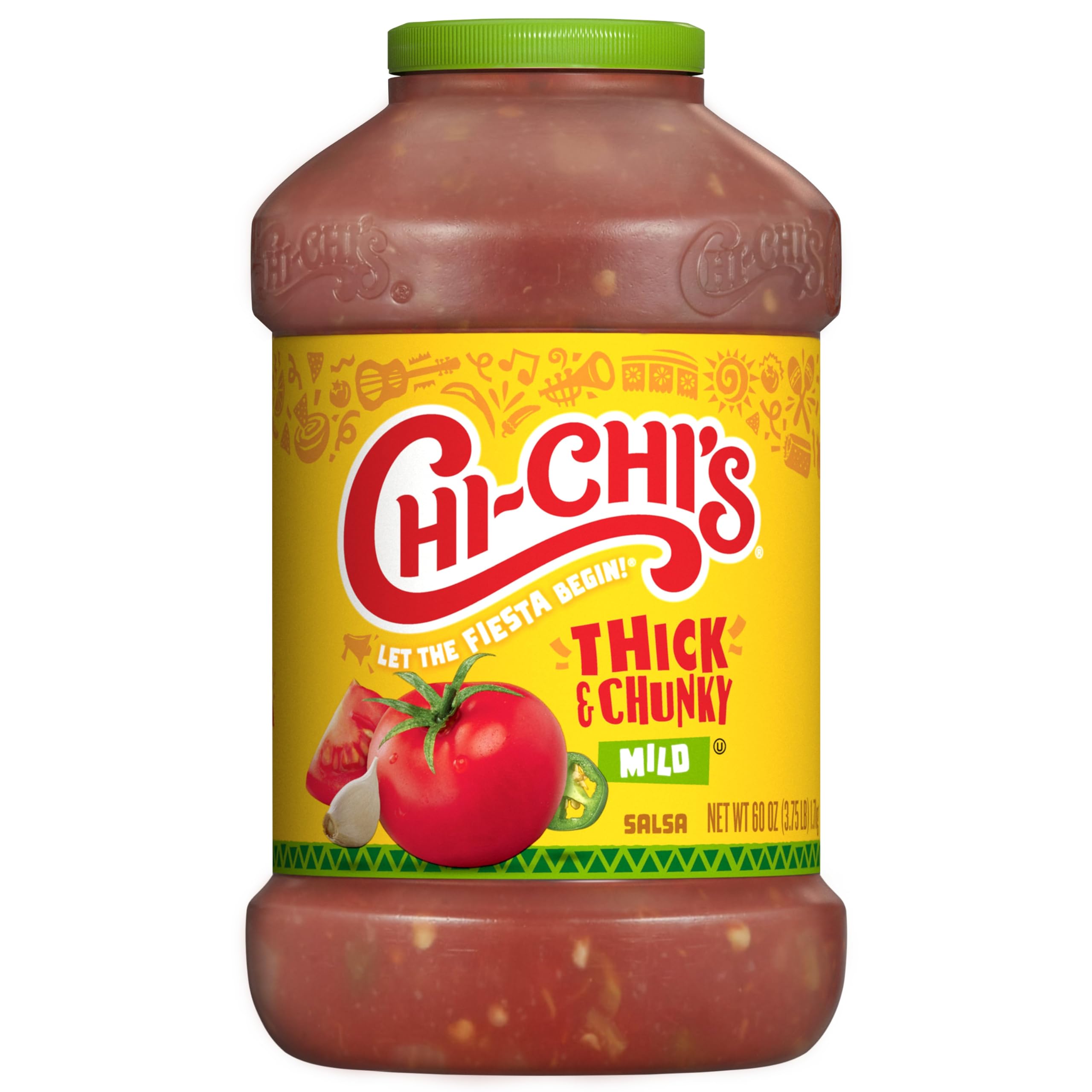 CHI-CHI'S Thick Chunky Salsa Mild 60oz jar for dips and entertaining.