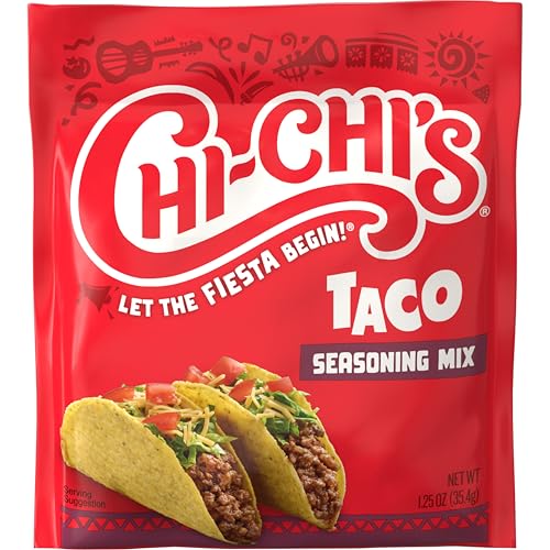 CHI-CHI'S Taco Seasoning Ground Beef Pan coats meat for savory tacos.