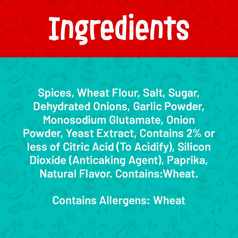 CHI-CHI'S Taco Seasoning Measuring Spoon highlights convenient, precise seasoning.