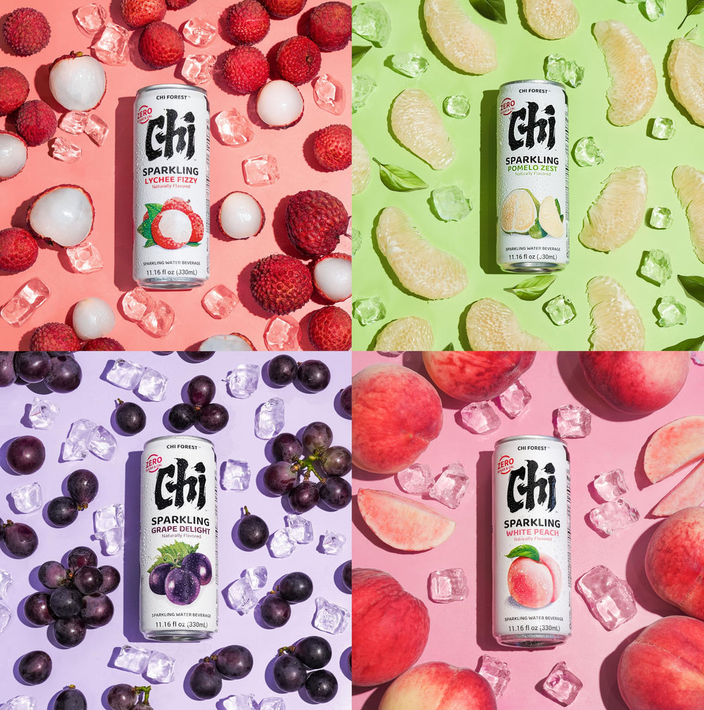 CHI FOREST flavor illustration citrus highlights zesty notes for a refreshing moment.