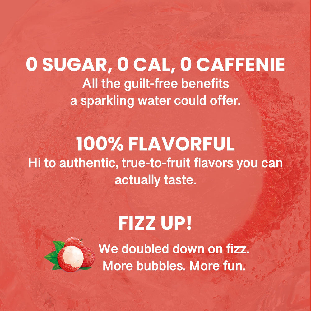 CHI FOREST Lychee Fizzy Water lychee and rose aroma evokes tropical notes