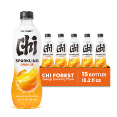 CHI FOREST Orange Sparkling Water pack-of-15 convenient for sharing