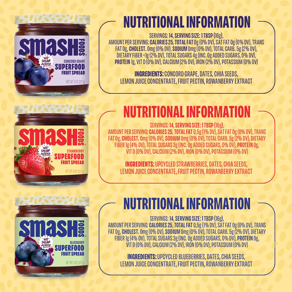 Chia Smash oats swirl with jam for protein and fiber boost