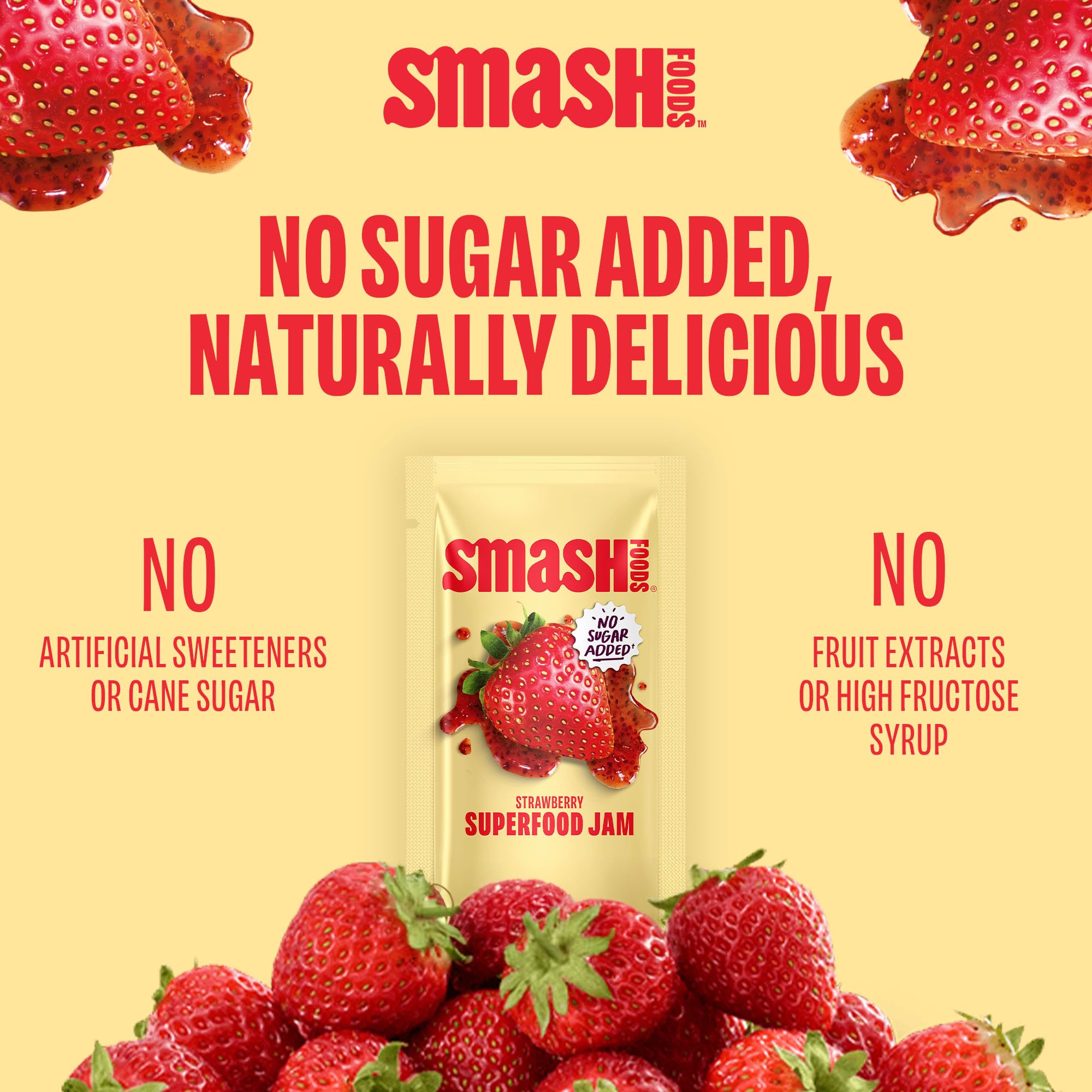 Chia Smash upcycled fruit source reduces waste while preserving taste.
