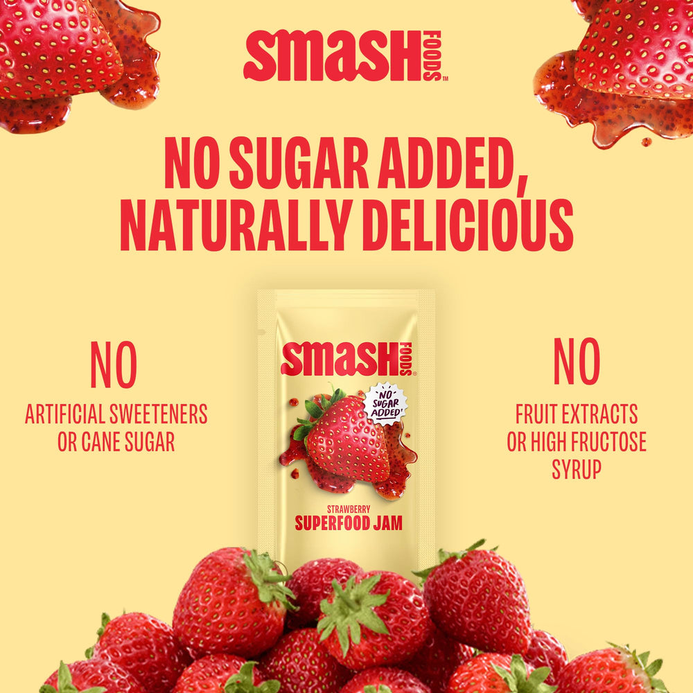 Chia Smash upcycled fruit source reduces waste while preserving taste.