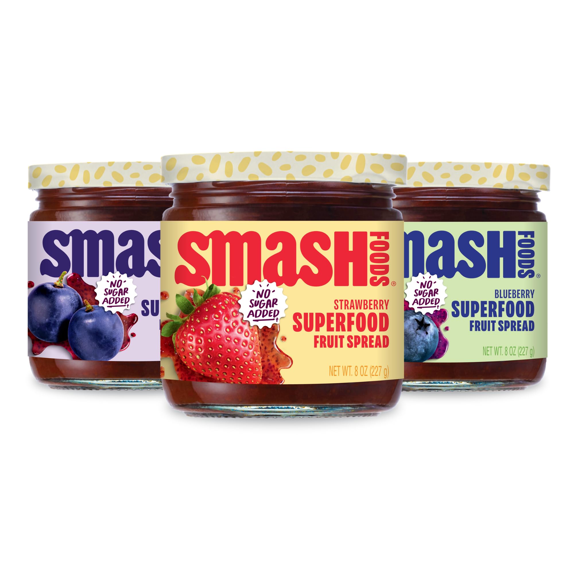 Chia Smash variety 3-pack front view for versatile breakfast options