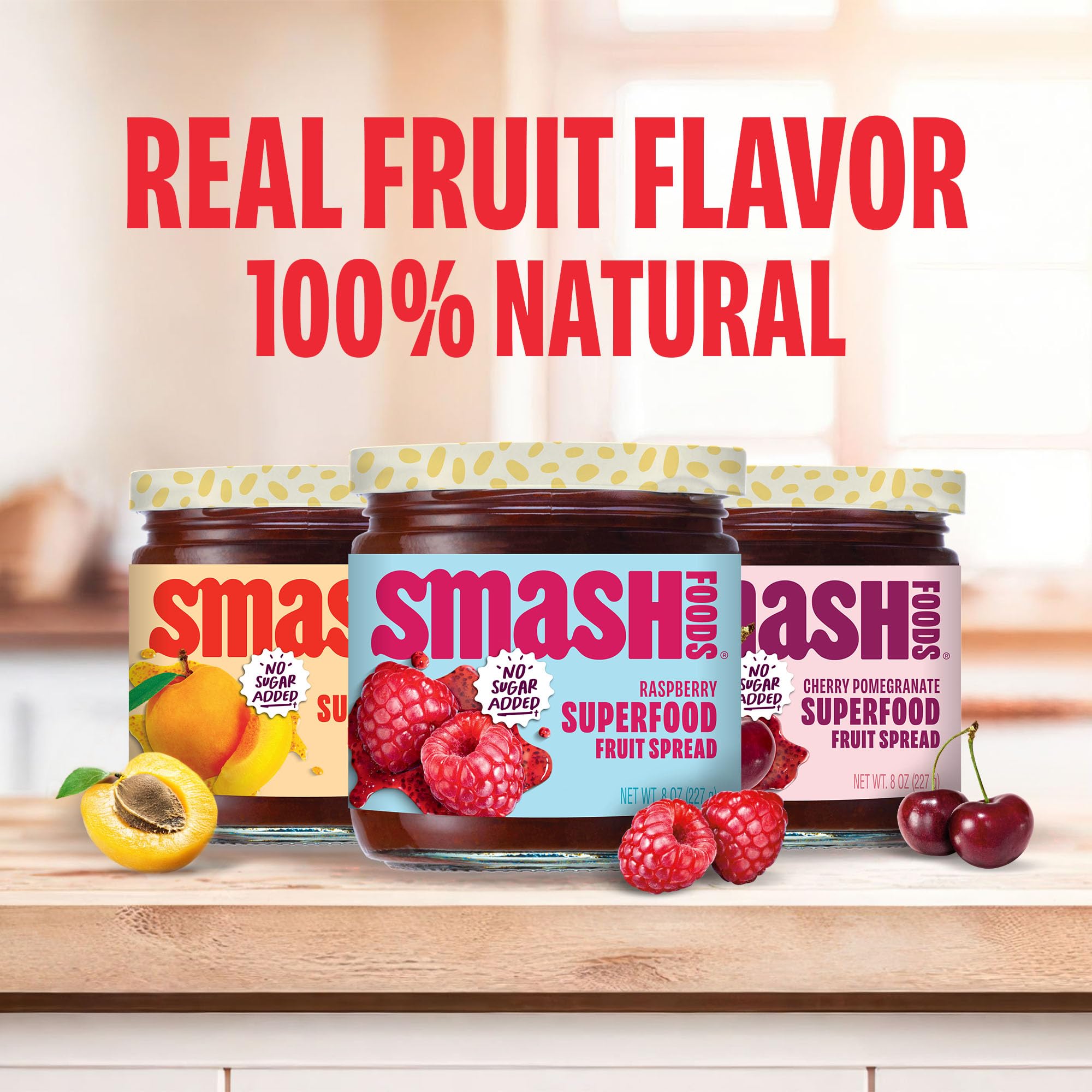 Chia Smash Apricot jam swirled into oats for a naturally sweet start.