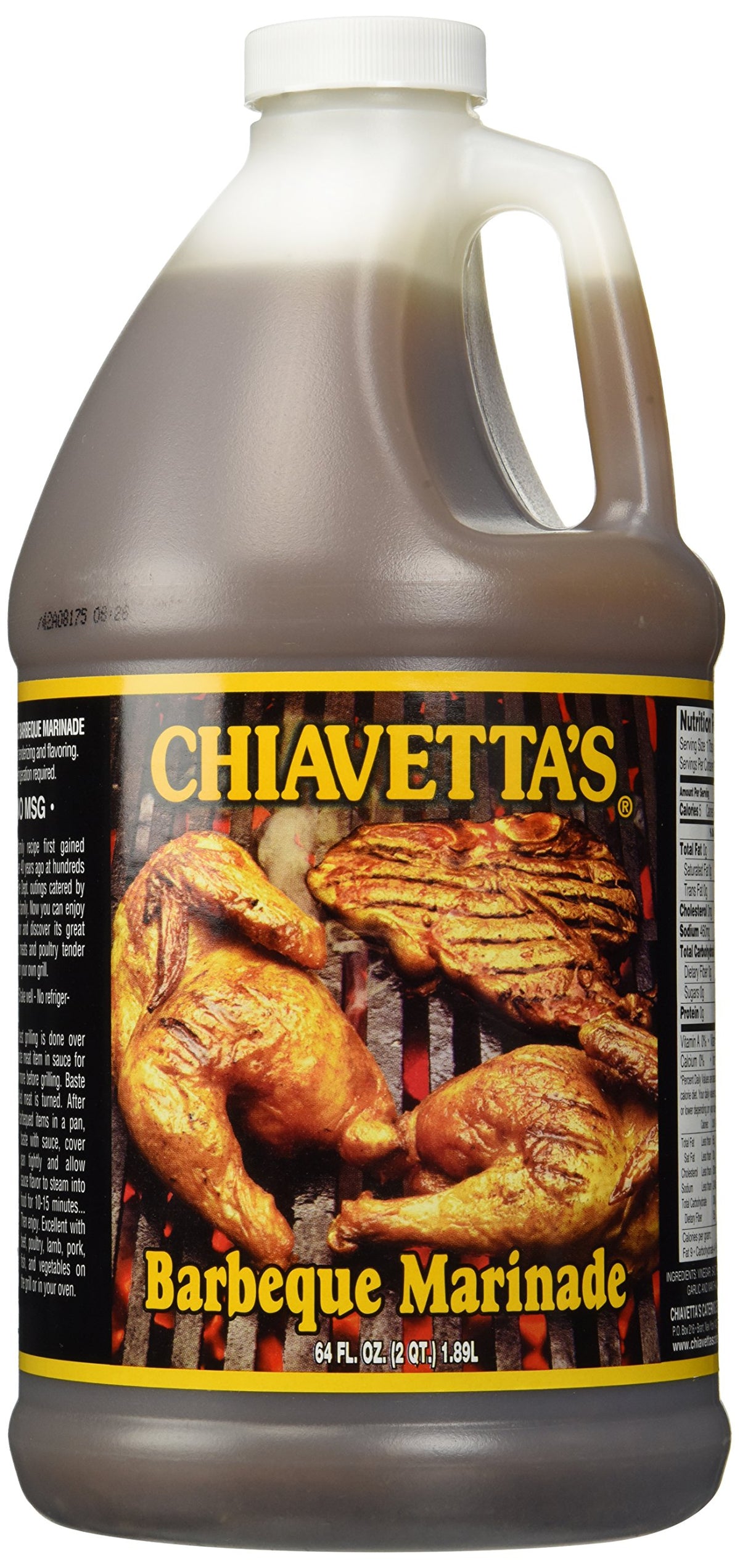 Chiavetta's Buffalo's Own Barbecue Marinade 64oz bottle ready for family meals and grilling sessions.