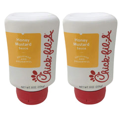 Chick-Fil-A Honey Mustard sauce 8 oz bottle, two-pack, perfect for dipping and marinating.