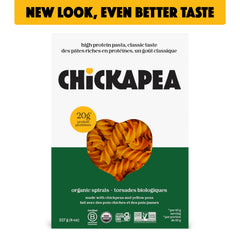 Chickapea ingredients: chickpeas and yellow peas flour for a simple, gluten-free base.