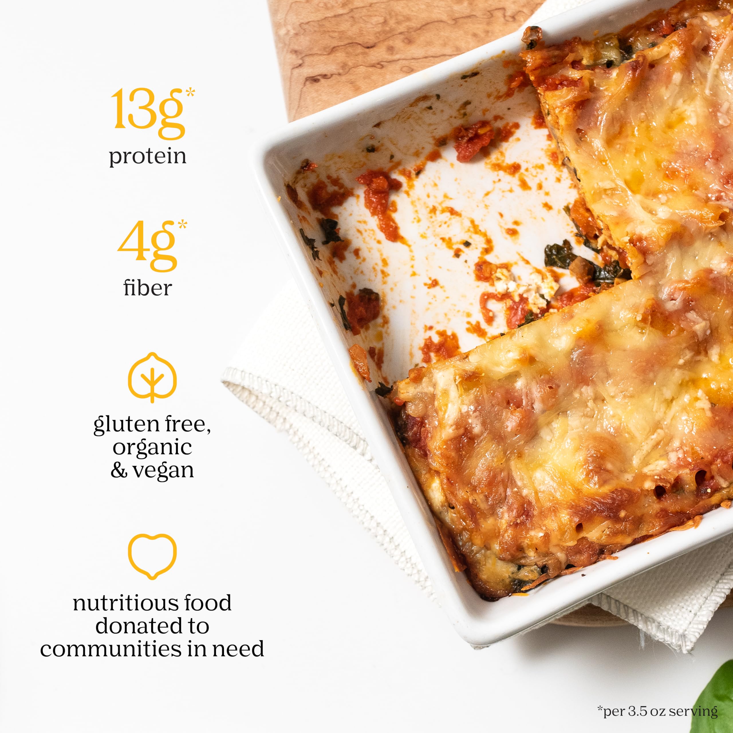 Chickapea oven-ready lasagna sheets speed up family dinners.