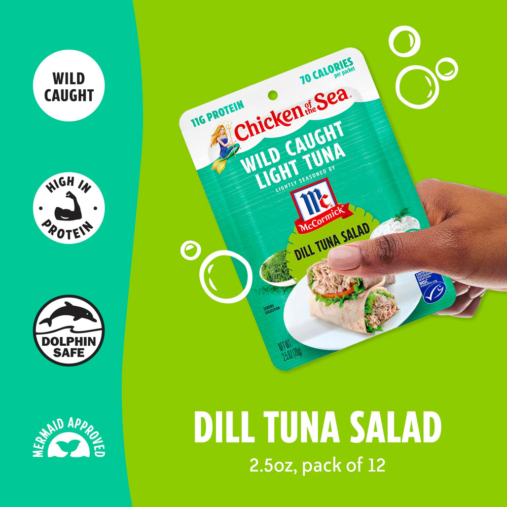 Chicken of the Sea dill tuna on crackers for a snack