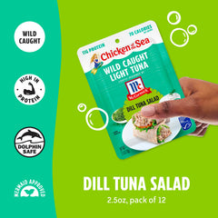Chicken of the Sea dill tuna on crackers for a snack