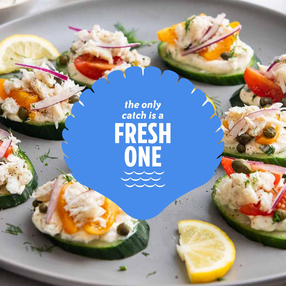 Chicken of the Sea imitation crabmeat in dips for party spreads.