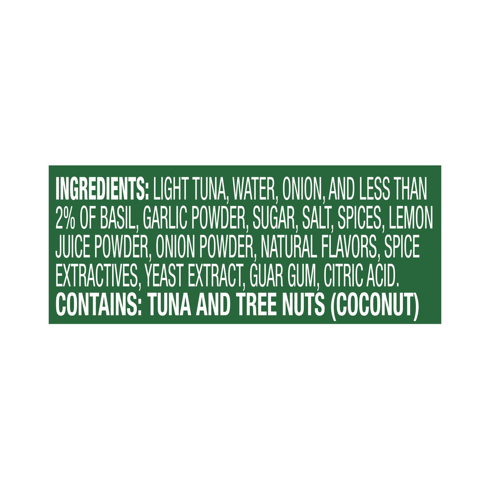 Chicken of the Sea Infusions Tuna Basil Cups ready-to-eat cup with fork for quick meals