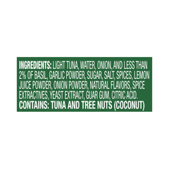 Chicken of the Sea Infusions Tuna Basil Cups ready-to-eat cup with fork for quick meals