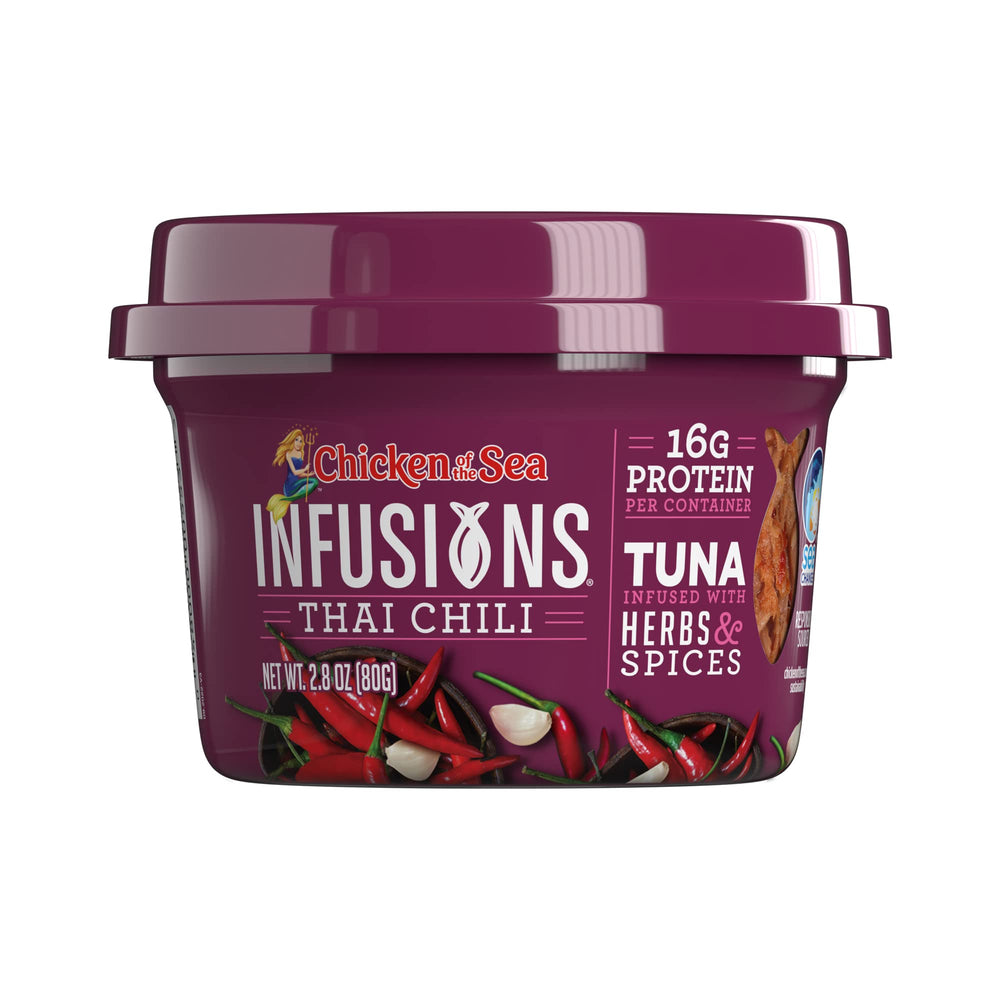 Chicken of the Sea Infusions Tuna garlic-infused cups deliver savory flavor.