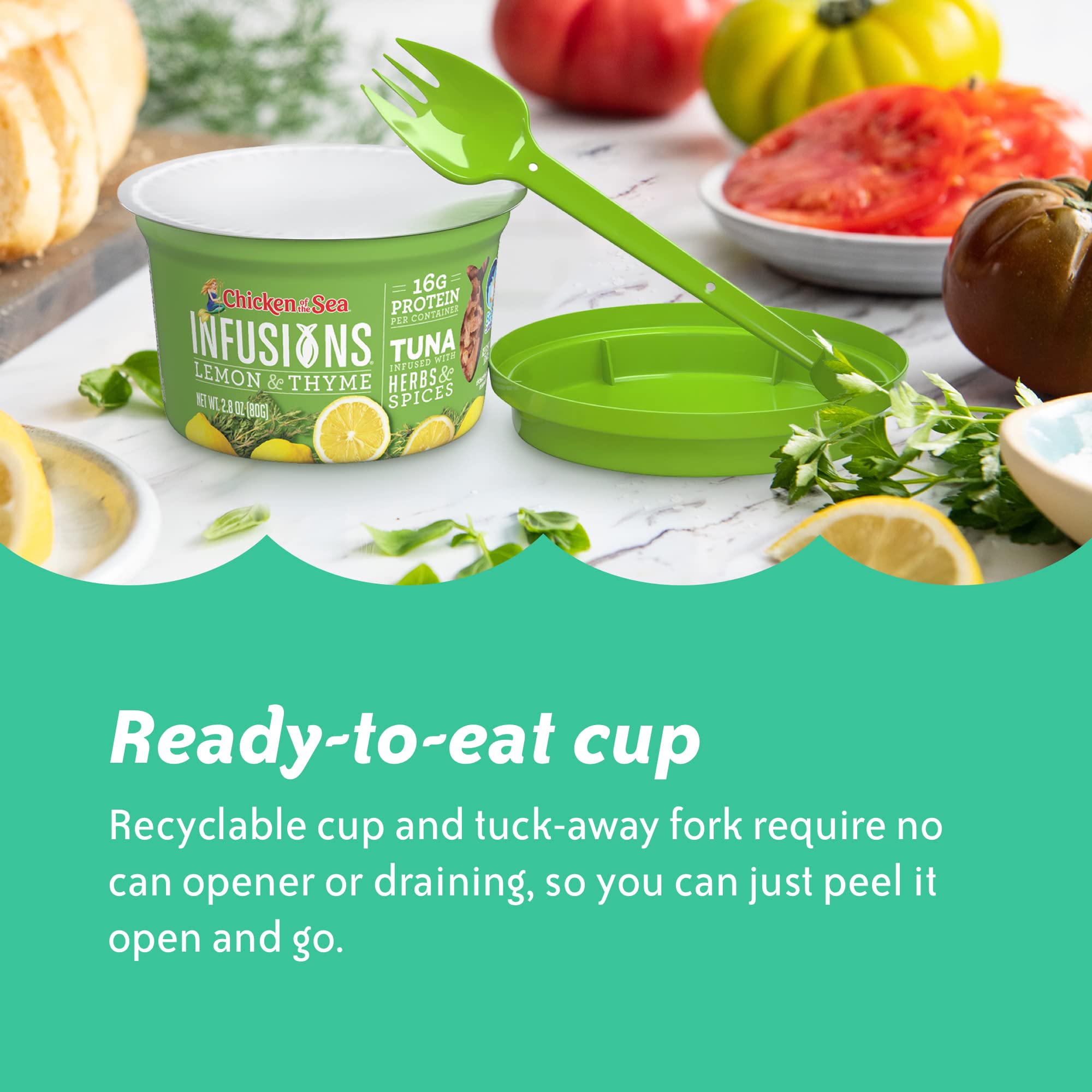 Chicken of the Sea Infusions Tuna six-pack for simple meal planning.